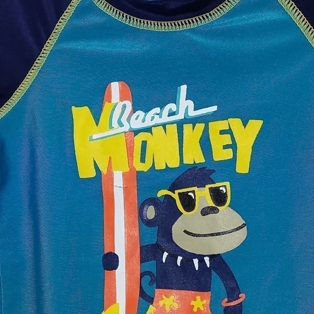 Carter's Rash Guard Swim Beach Pool Shirt 12m - Picture 3 of 4